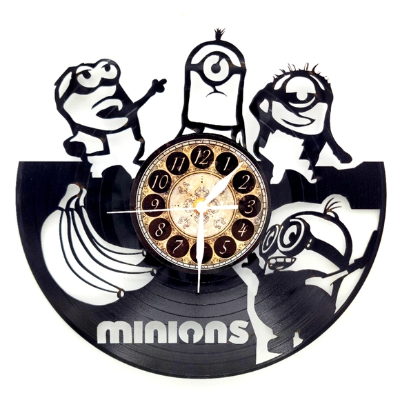 MINIONS vinyl record clock - Picture 1 of 2